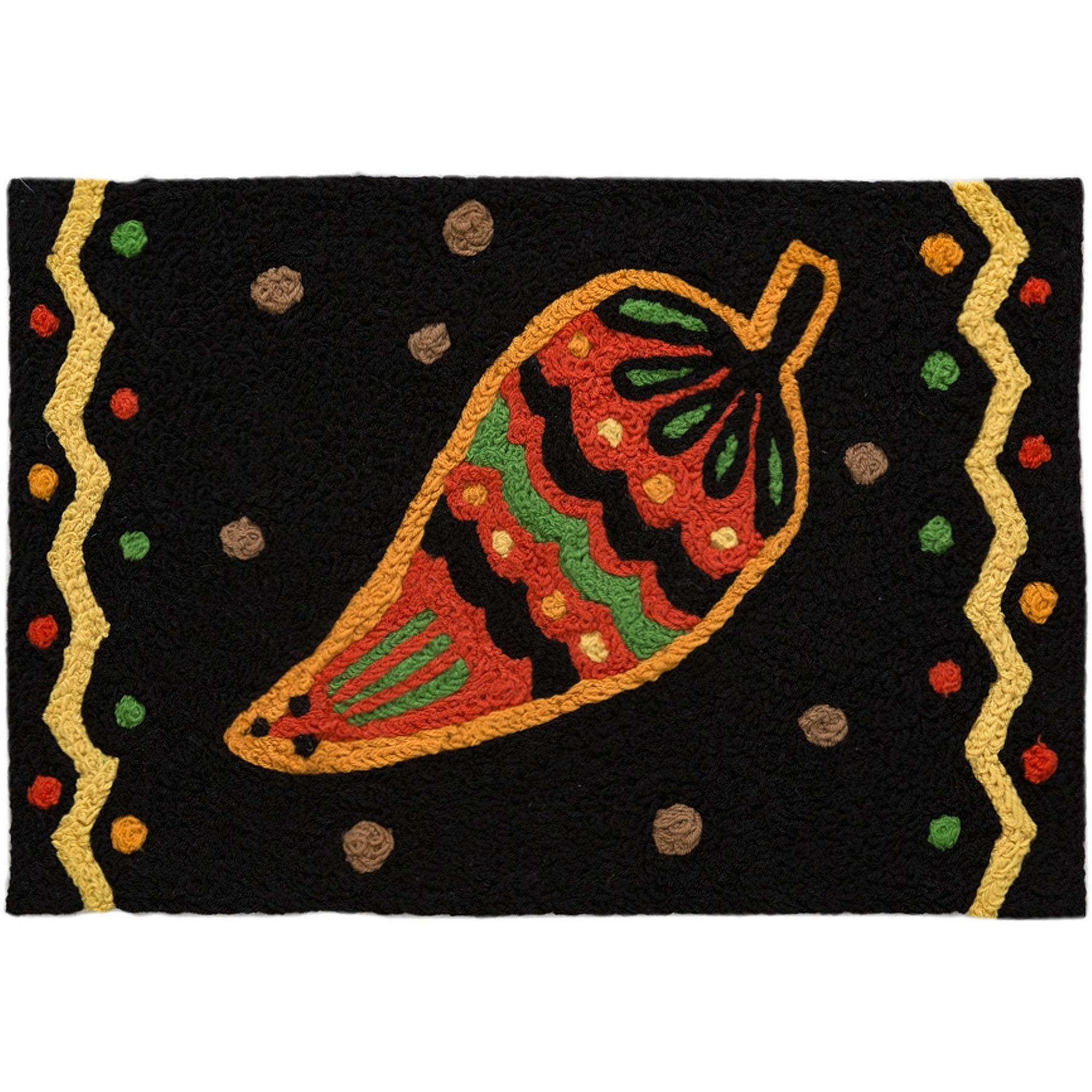 Party Peppers Jellybean Accent Washable Rug 20" x 30"
