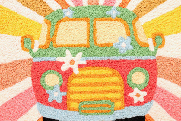 Jellybean Peace, Love, Bug 20"x30" Washable Accent Rug