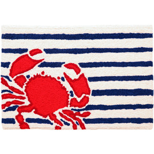 Jellybean Captain's Quarters Red Crab 20"x30" Washable Accent Rug