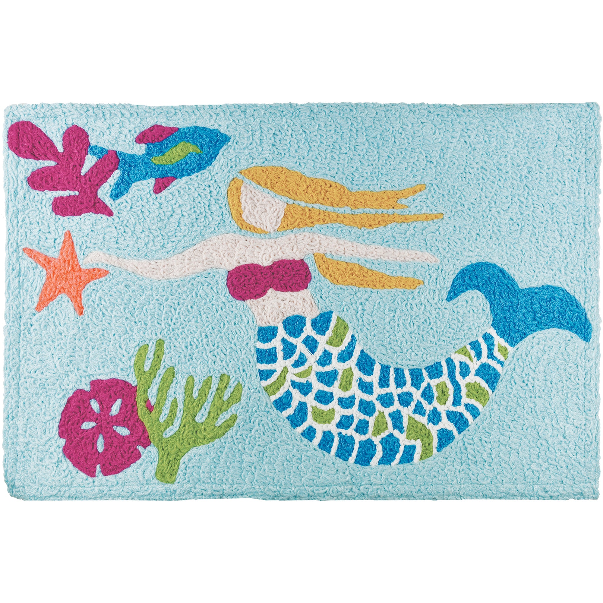 Let's Be Mermaids Jellybean Washable Accent Rug 20"x30"