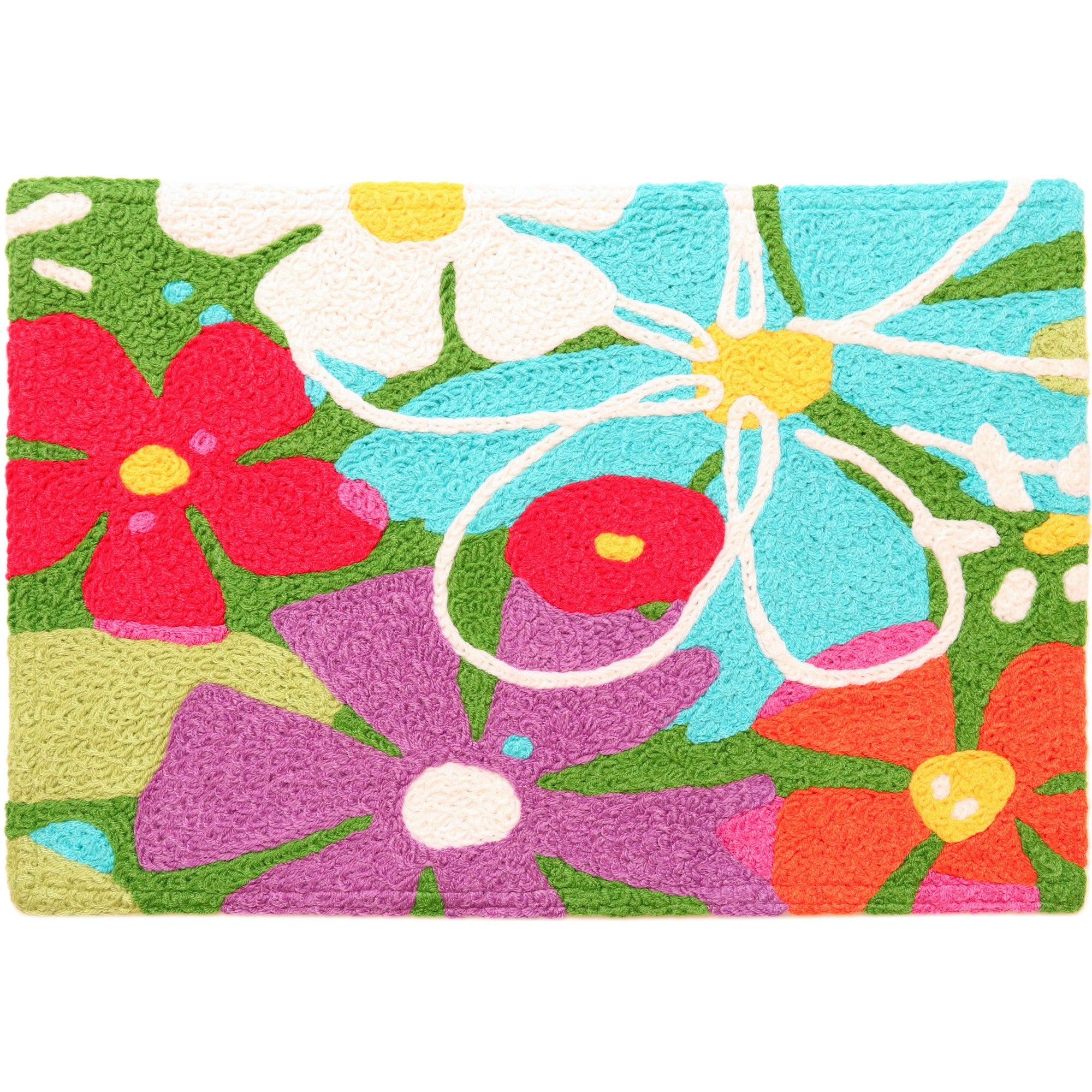 Jellybean Spring Floral 20"x30" Washable Accent Rug