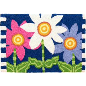 Jellybean Evening Daisies 20"x30" Washable Accent Rug