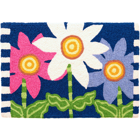 Jellybean Evening Daisies 20"x30" Washable Accent Rug