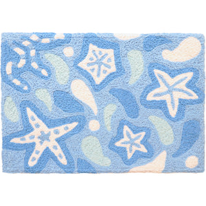 Jellybean Swirling Starfish 20"x30" Washable Accent Rug