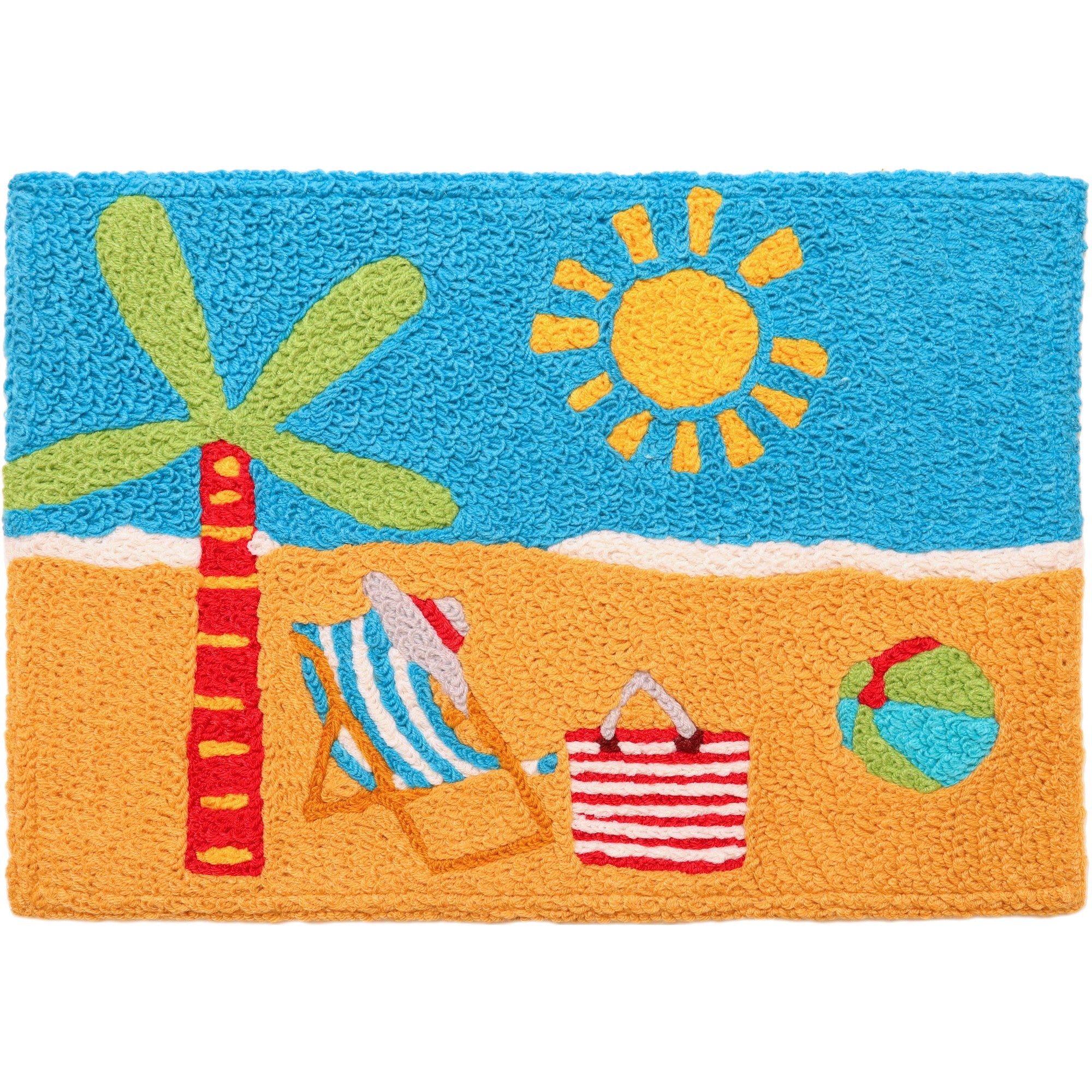 Jellybean Beach Get Away 20"x30" Washable Accent Rug