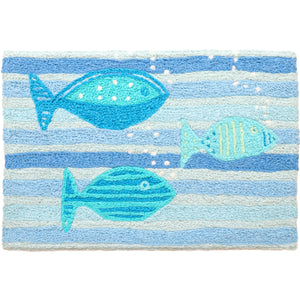 Jellybean Three Little Fish 20"x30" Washable Accent Rug