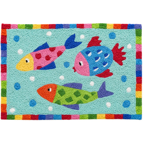 Swim Team Jellybean Accent Washable Rug 20" x 30"