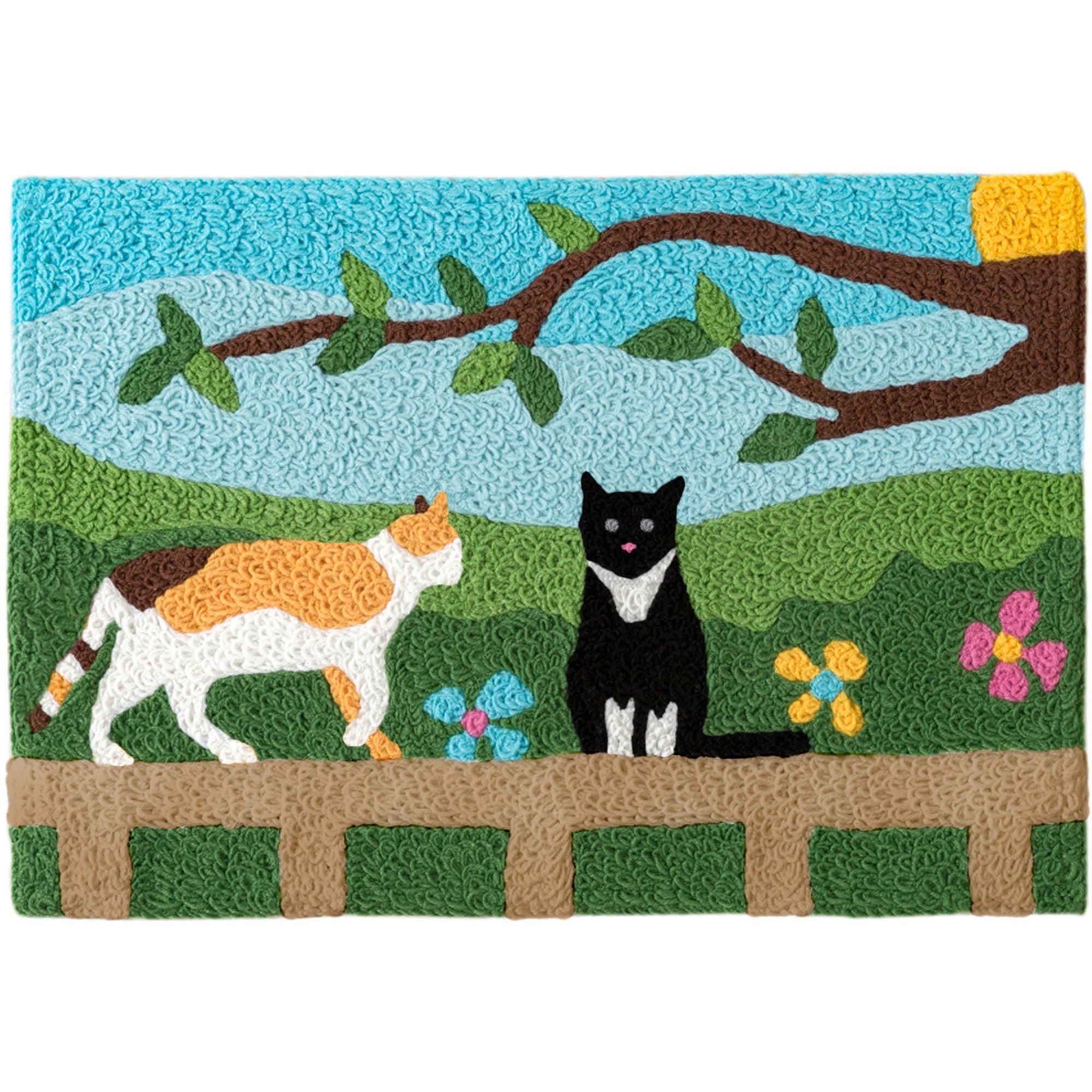 Fence Sitter Jellybean Accent Washable Rug 20" x 30"