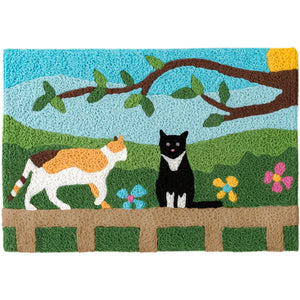 Fence Sitter Jellybean Accent Washable Rug 20" x 30"