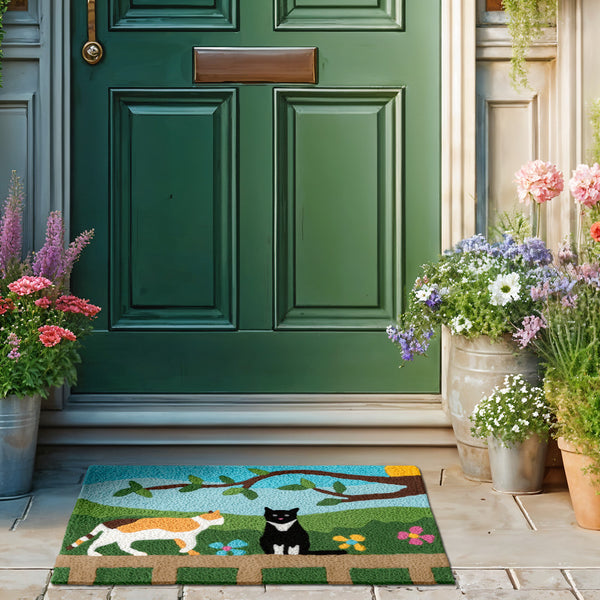 Fence Sitter Jellybean Accent Washable Rug 20" x 30"