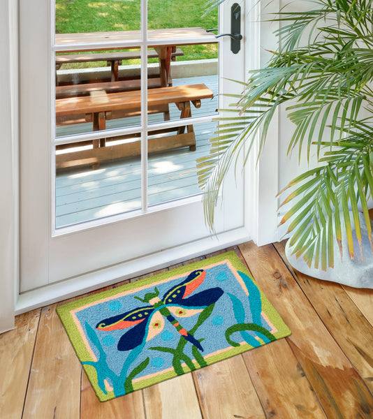 Fancy Dressed Dragonfly Jellybean Accent Rug 20"x30" Doormat
