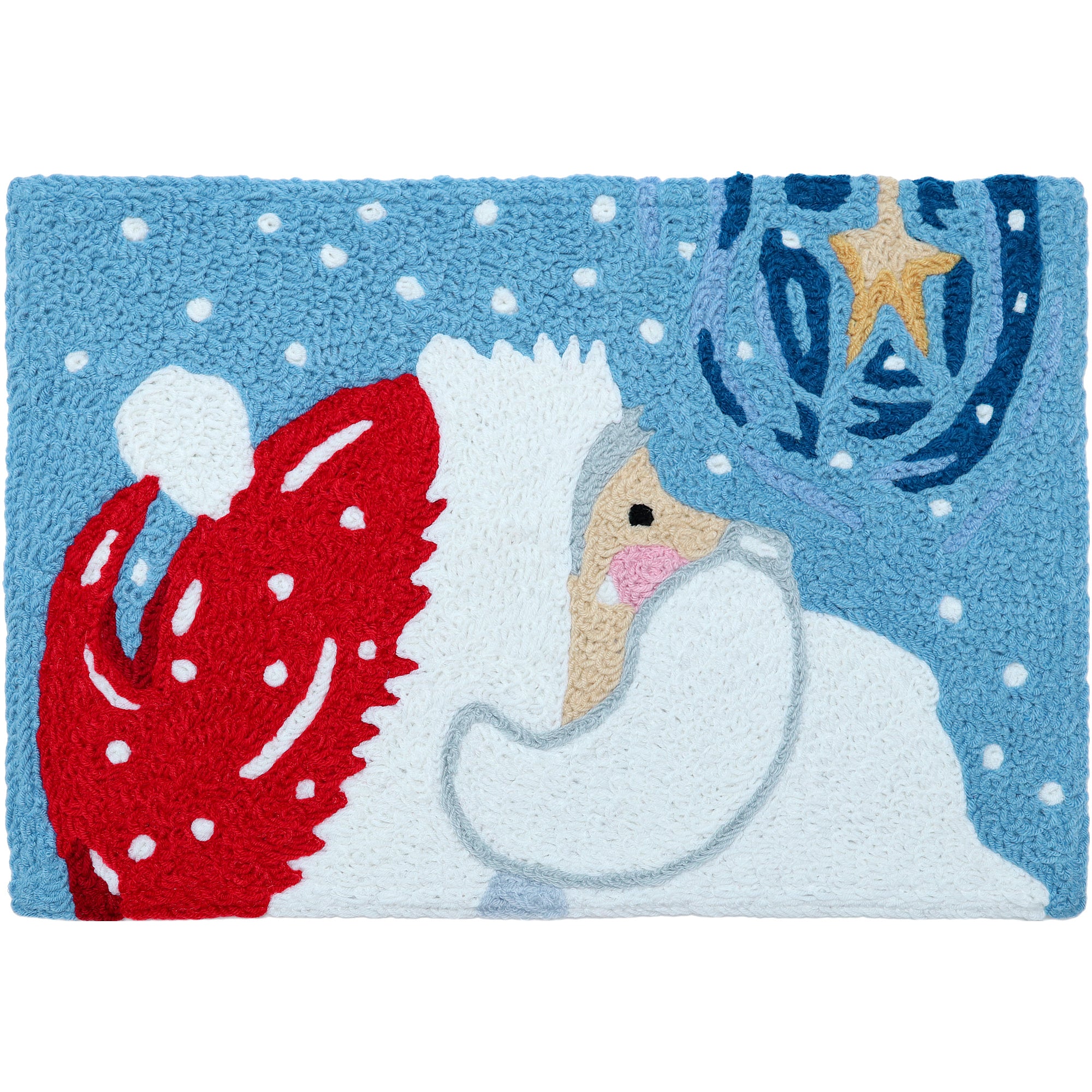 Star Gazing Santa 20" X 30" Jellybean Rug