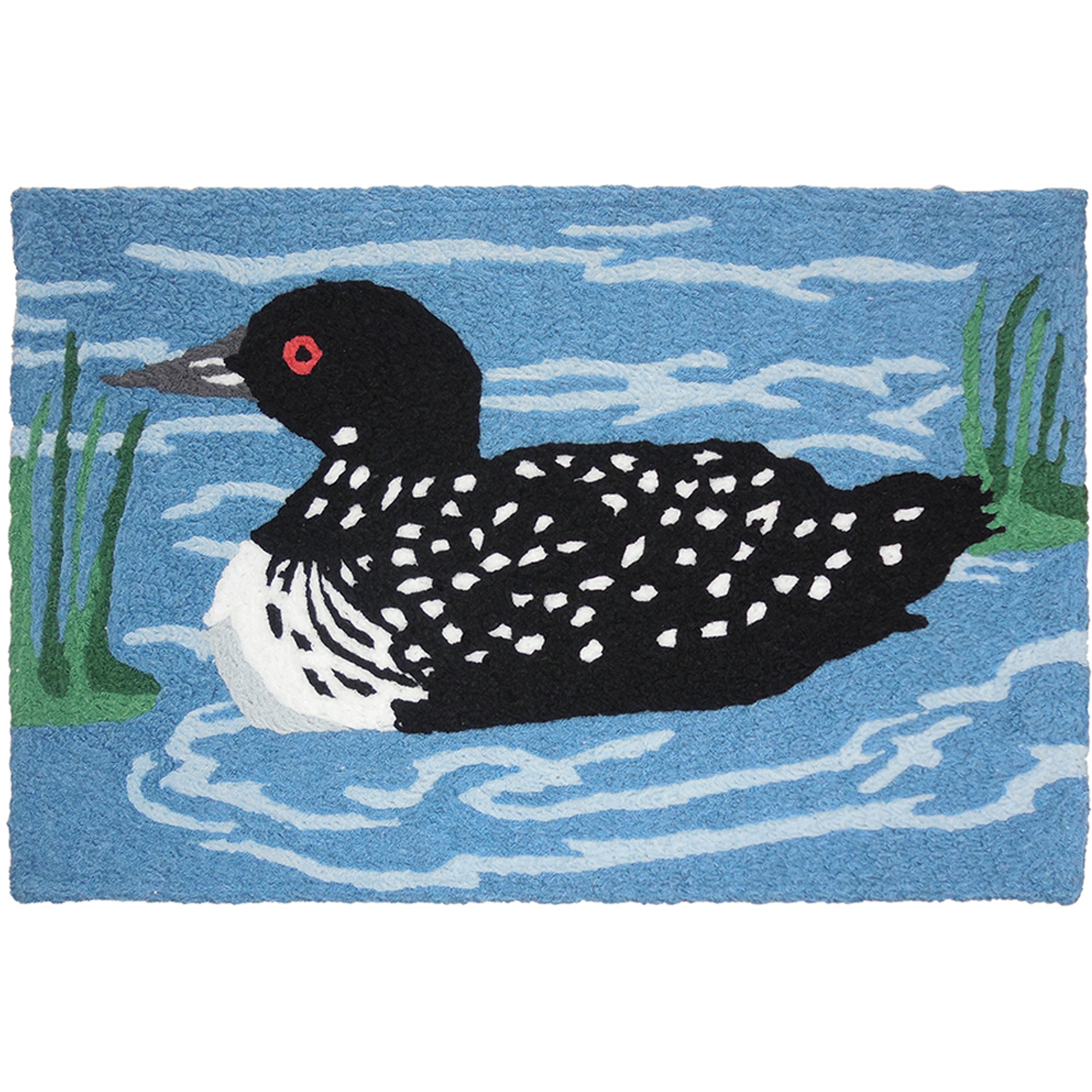 Northwoods Loon  20" X 30" Jellybean Rug