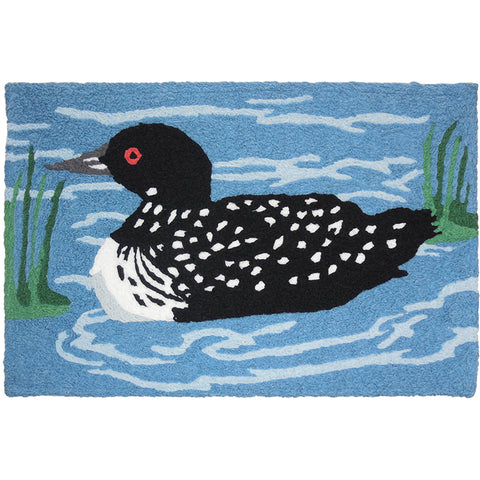 Northwoods Loon  20" X 30" Jellybean Rug