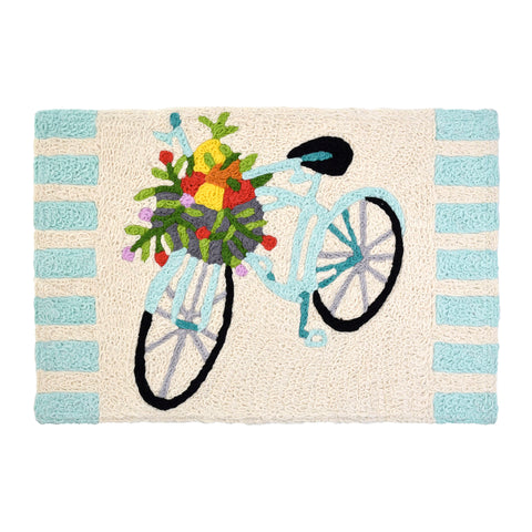 Bicycle With Fruit  20"X 30" Jellybean Rug