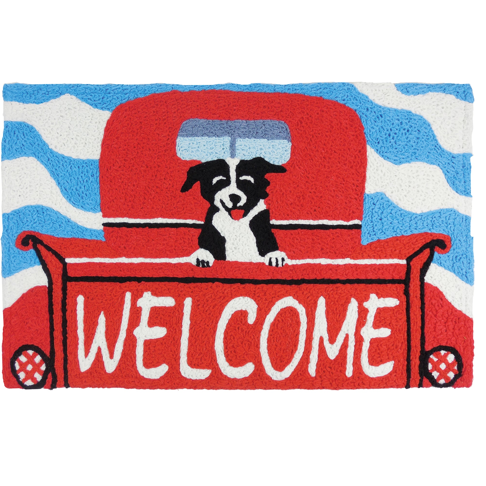 Welcome Pup  20" X 30" Jellybean Rug