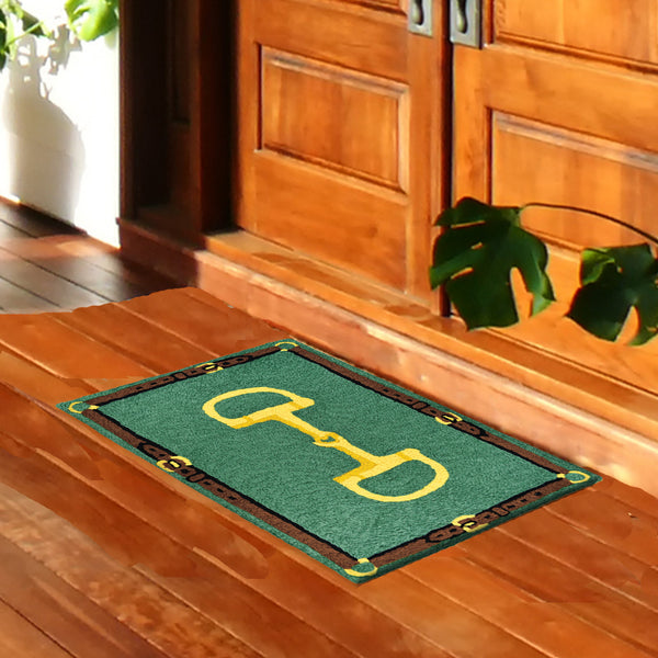 Bridle & Bit  20" X 30" Jellybean Rug