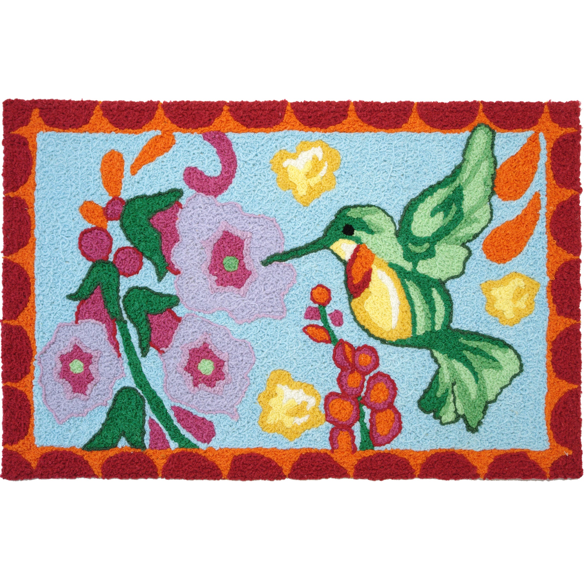 Hummingbird  20" X 30" Jellybean Rug