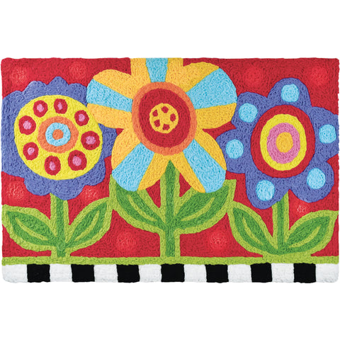 Pop Art Garden  20" X 30" Jellybean Rug