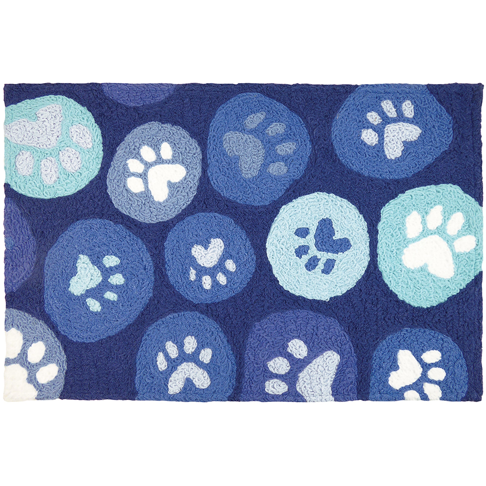 Paws Galore-Blue  20" X 30" Jellybean Rug