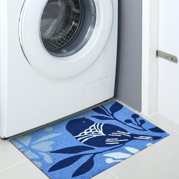 Bluest Bluebird 20" X 30" Jellybean Rug