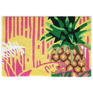 Fiesta Pineapple Fruit Themed Jellybean Accent Rug 20" x 30" Door Mat
