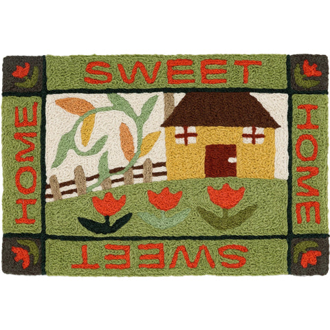 Jellybean Home Sweet Home  20"x30" Washable Accent Rug
