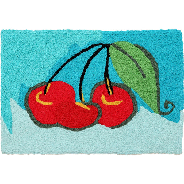 Jellybean Luscious Cherries 20"x30" Washable Accent Rug