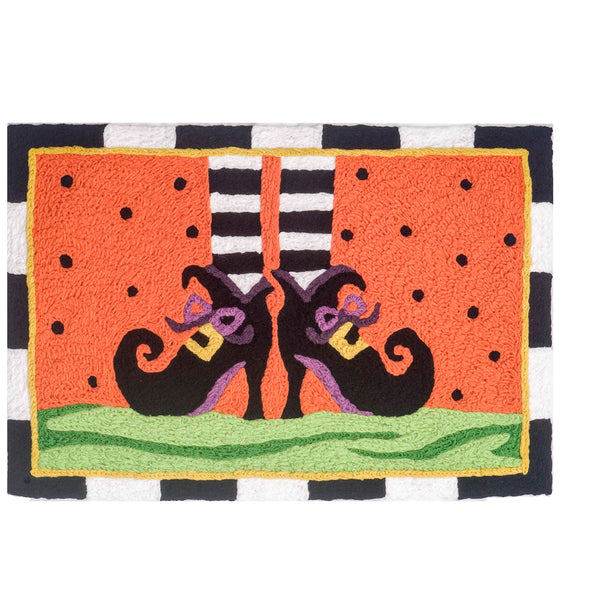 Bewitching Shoes  20" X 30" Halloween Themed Jellybean Rug