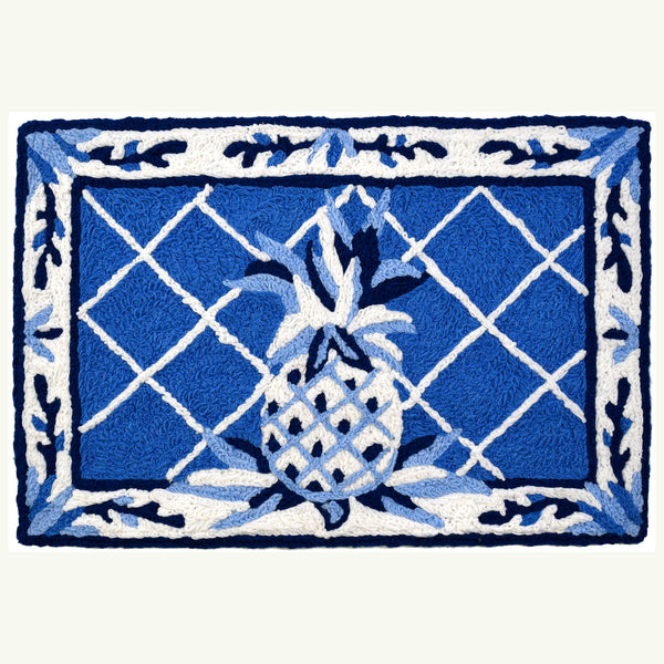 French Country Pineapple  20" X 30" Jellybean Rug