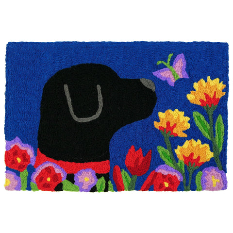 Garden Lab Jellybean Accent Floral Rug with Flowers 20" x 30" Door Mat