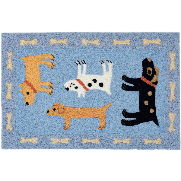 Jellybean Woof Woof 20"x30" Washable Accent Rug