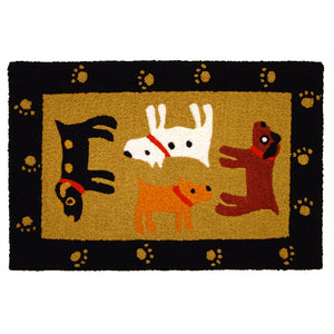 Woof Woof - Black  20" X 30" Jellybean Rug