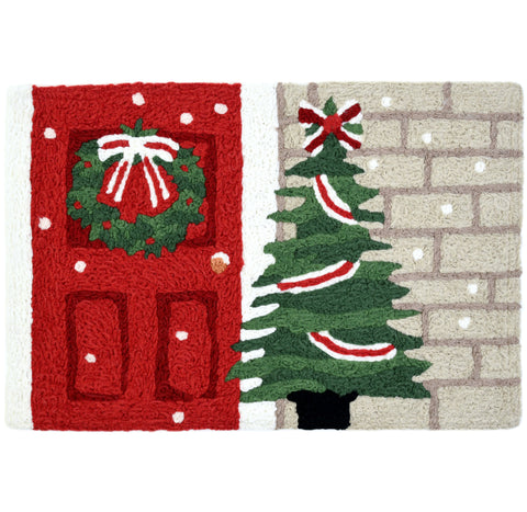Home for the Holidays Christmas Rug w/ Christmas Tree 20 x 30 Jellybean Accent Rug