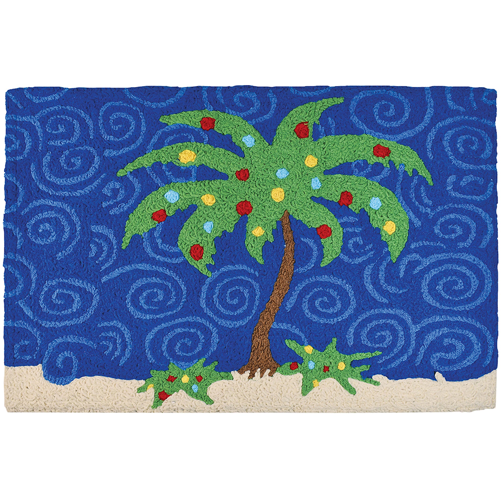 Holiday Palm Tree  20" X 30" Jellybean Rug