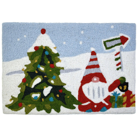 Christmas Gnome w/ Christmas Tree Rug 20 x 30 Jellybean Accent Rug