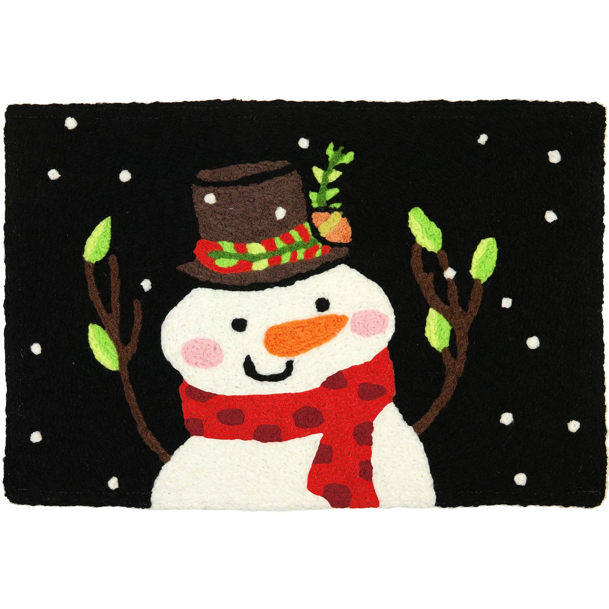  Winter Christmas Kitchen Floor Mats, Cartoon Snowman